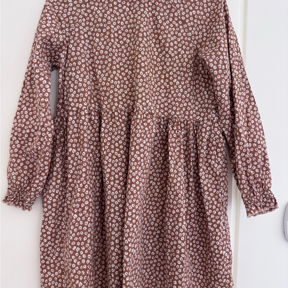 Rylee + Cru Brown Floral Women’s Dress